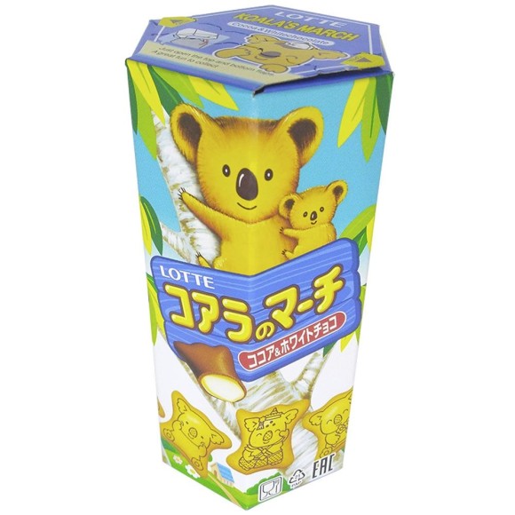 BISCOITO KOALA CHOCOLATE BRANCO 37G