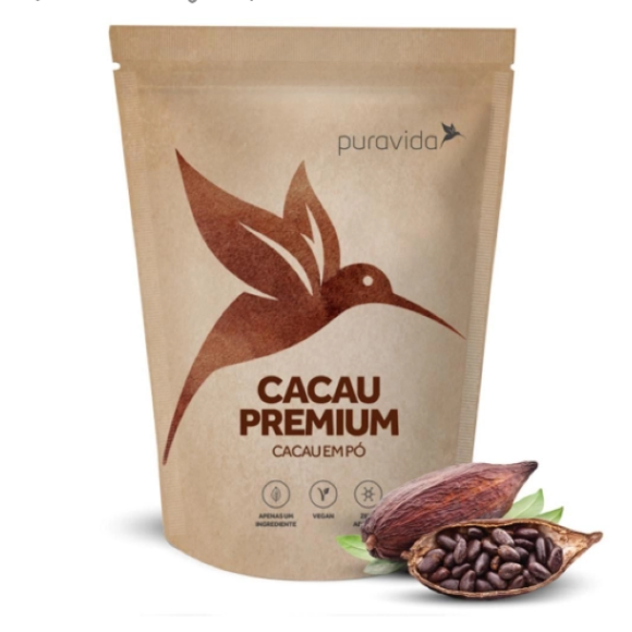 Cacau em Pó Premium 250g Puravida