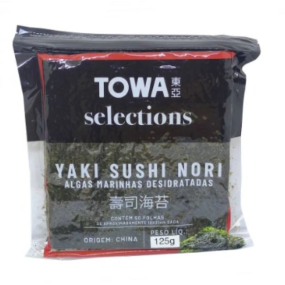 NORI PARA SUSHI TOWA 50 FOLHAS