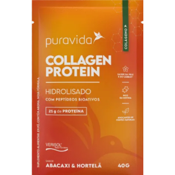 PURAVIDA COLLAGEN PROTEIN ABACAXI SACHE 40G