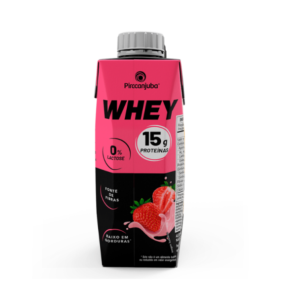 PIRACANJUBA WHEY 15G MORANGO 250ML