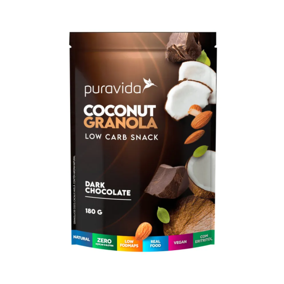 COCONUT GRANOLA DARK CHOCOLATE 180G