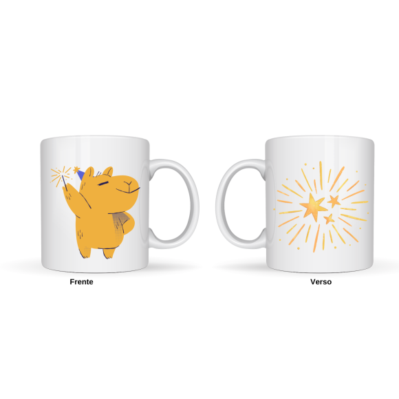 EMI CANECA DE PORCELANA CAPIVARA COMEMORATIVA