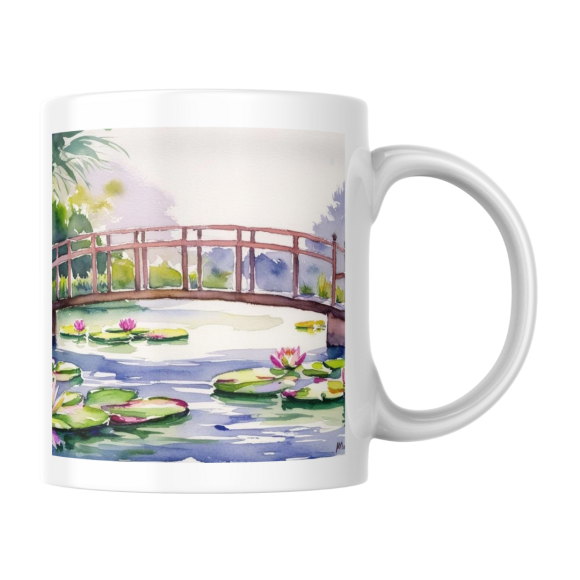 EMI CANECA DE PORCELANA COLEÇÃO DE AQUARELA