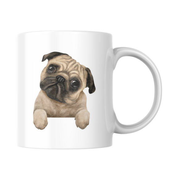 EMI CANECA DE PORCELANA CACHORRINHO PUG CD