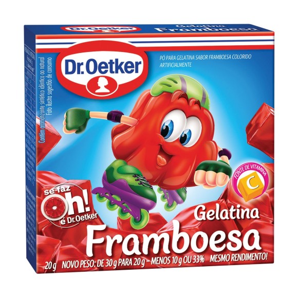 GELATINA SABOR FRAMBOESA - DR. OETKER 20G