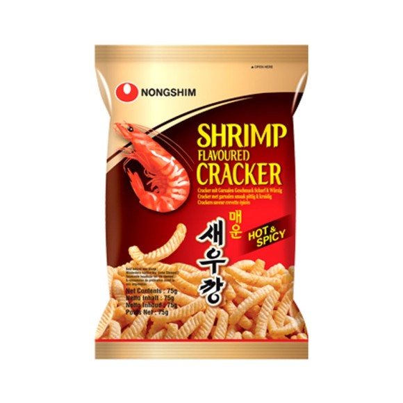 NONG SHIM SALGADINHO CAMARAO APIMENTADO 75G