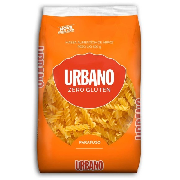 URBANO MACARRAO DE ARROZ ZERO GLUTEN PARAFUSO 500G