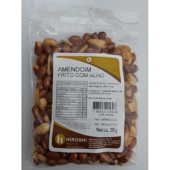 AMENDOIM FRITO COM ALHO HIROSHI 200G