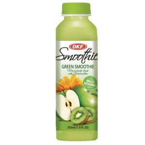 BEBIDA COREANA SMOOTHIE MIX DE FRUTAS VERDES COM LACTOBACILLU OKF 350ML
