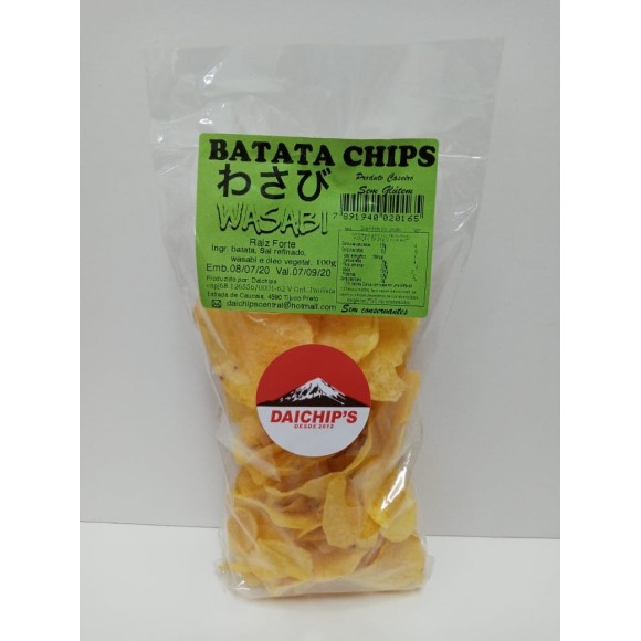 YUDI BATATA CHIPS WASABI CASEIRA 100G